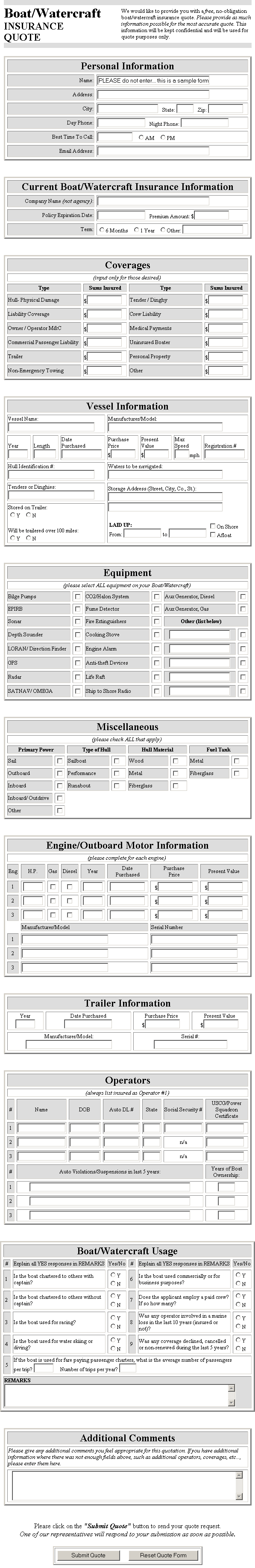 This Form is Copyrighted by Enhanced Web Services and may not be used without permission.